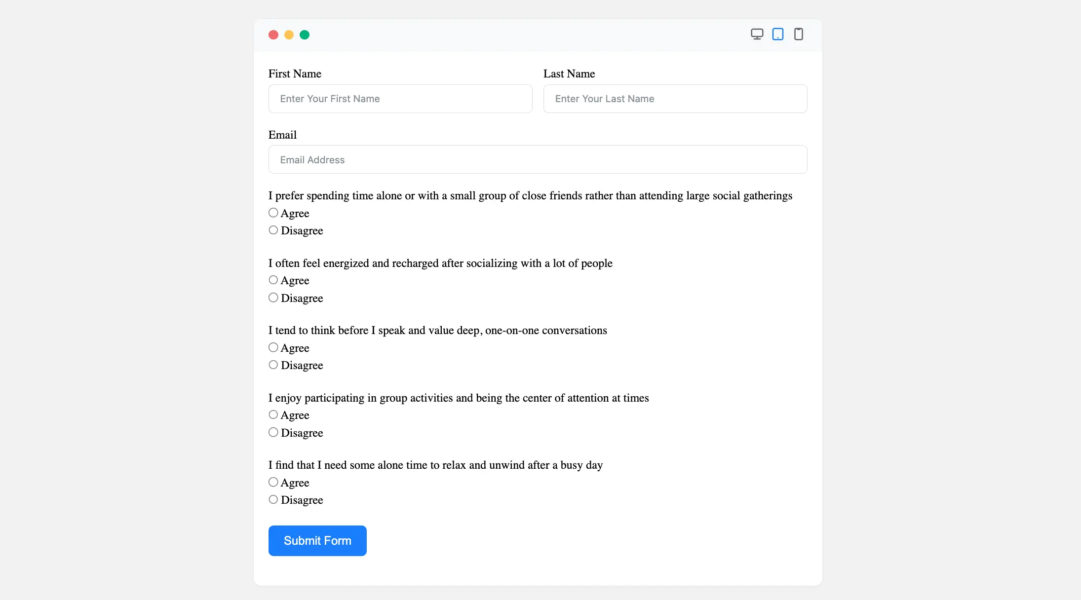 Preview Repeat Input Field