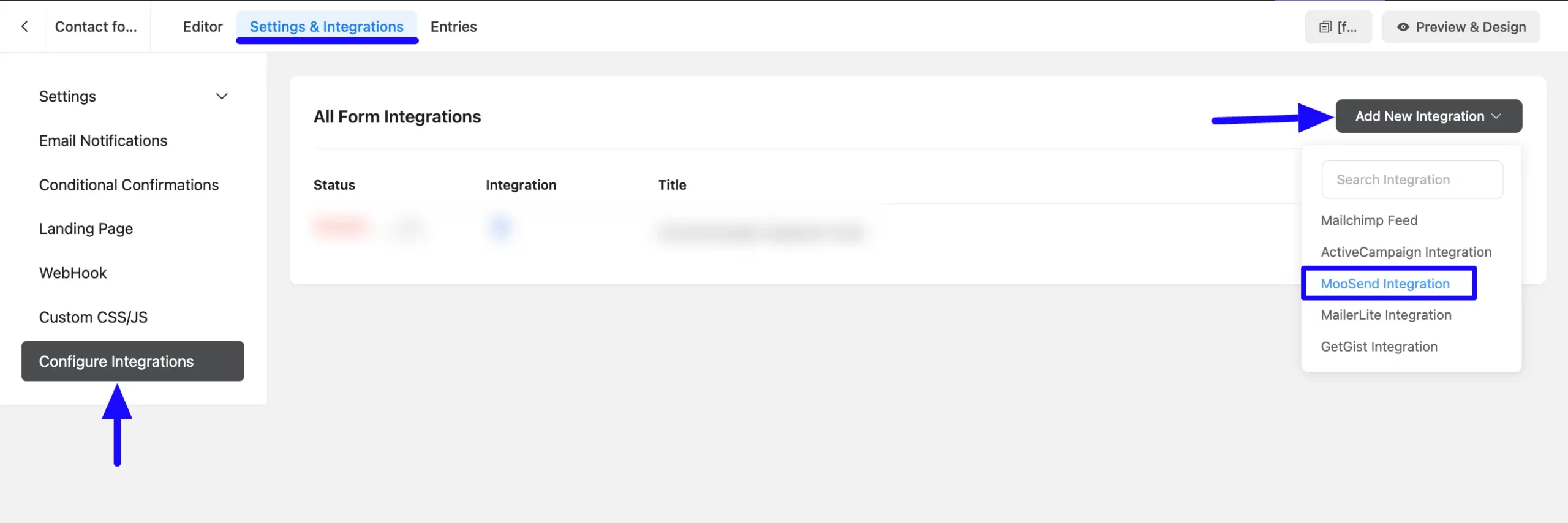 Add Integration Button Integrate Kit (Former ConvertKit)