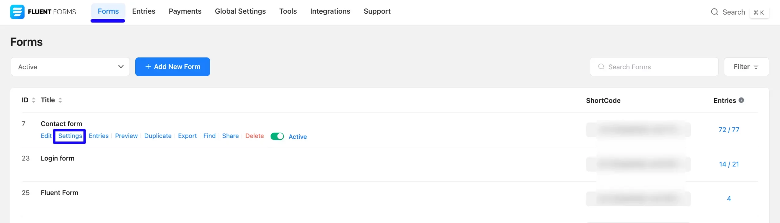 Open Settings Integrate Telegram